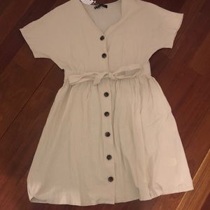 3 for $20 Tan button up dress.